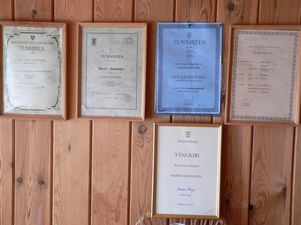 Adu-Jaani Kodumajutus Bed & Breakfast Matja Bagian luar foto